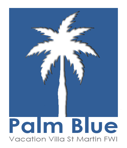 Logo Palm Blue, Vacation Villa St Martin FWI