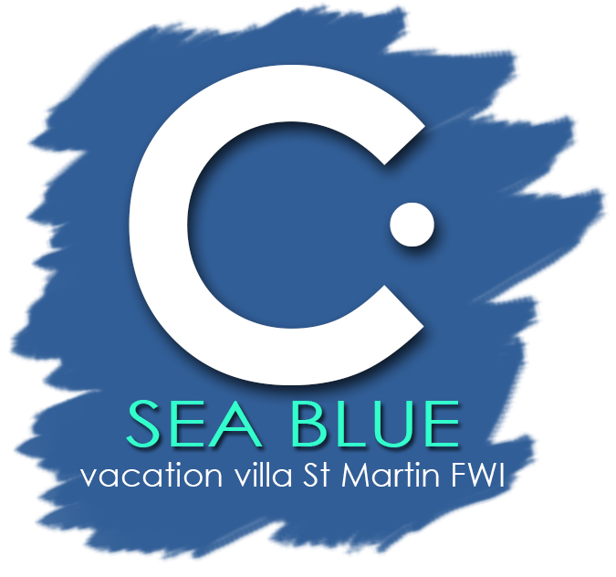 Logo Sea Blue, vacation villa St Martin FWI